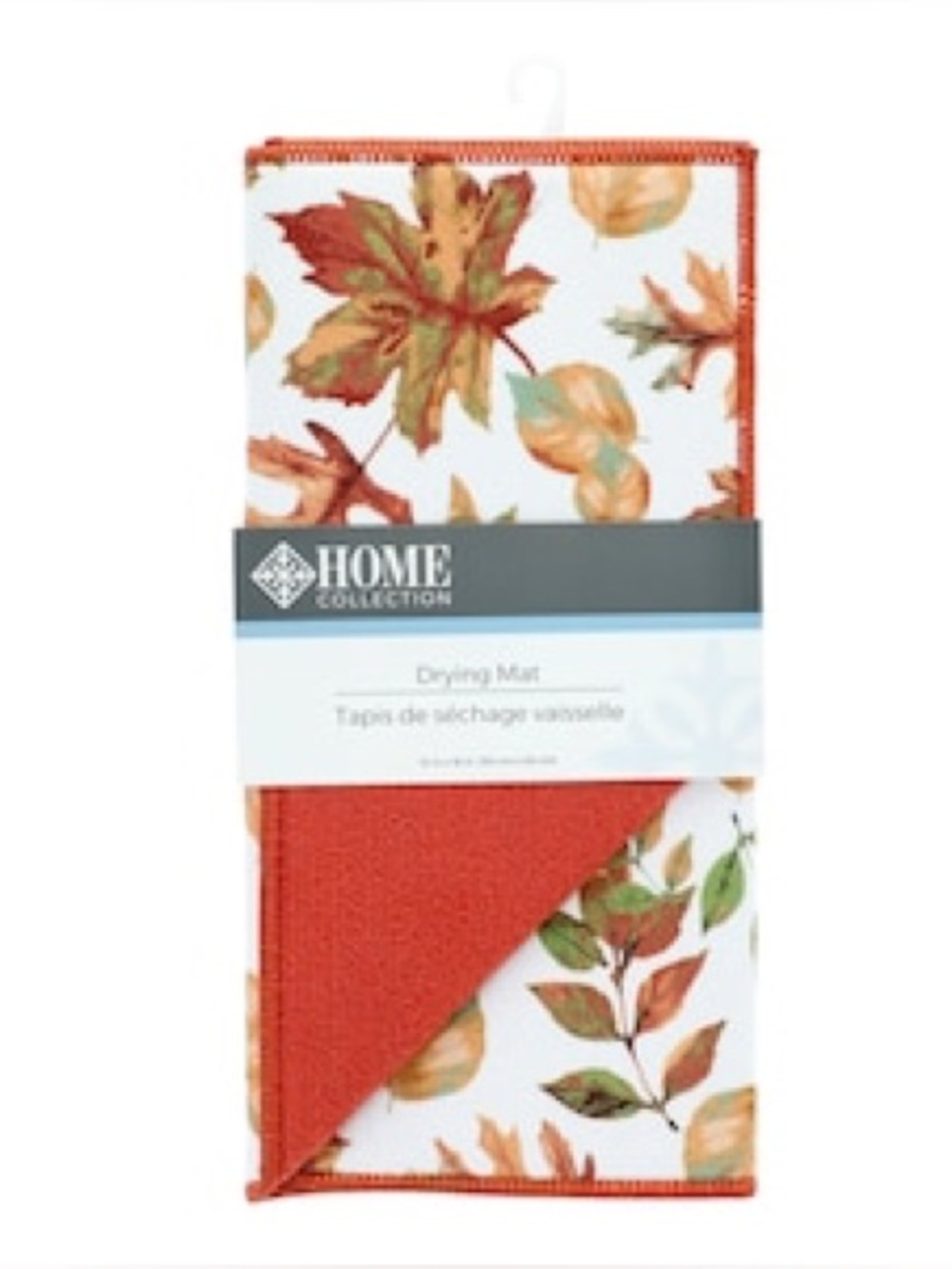 Home Collection Fall Autumn Leaves Microfiber Dish Drying Mat 12" x 18"